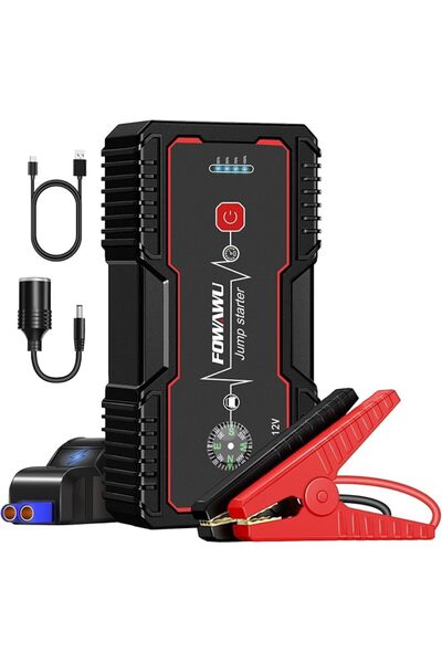 FOWAWU 20800mAh 2000A Car Jump Starter,Water-Resistant Jump Starter Battery P...