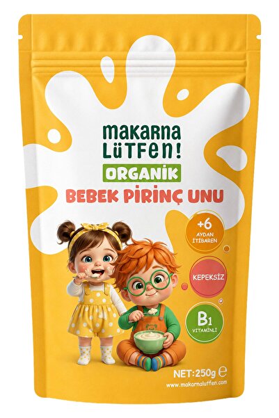 Makarna Lütfen Organik Bebek Pirinç Unu (250 gram)