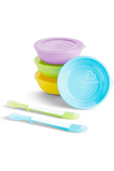 Munchkin Love-a-Bowls, very safe for the little one, colorful bowls with lid,...