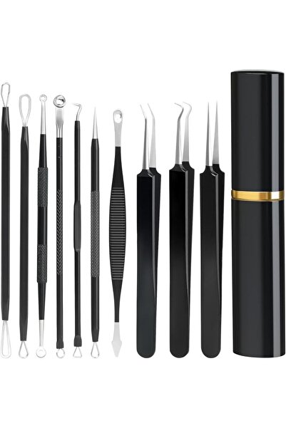 Baxrou Pimple Popper Tool Kit,10 Pcs Professional Blackhead Remover Comedones...