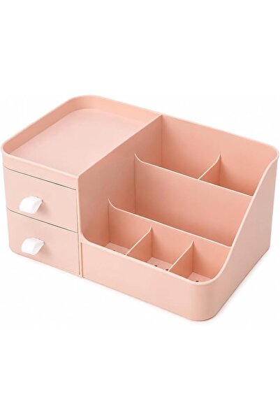 AOMIGE Plastic Desktop Storage Organizer Drawer Makeup Organizer Box, Multi C...
