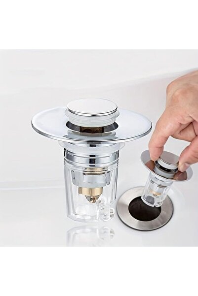 EXCEFORE Bathroom Sink Stopper for Universal Basin Drains, Pop-Up Basin Drain...