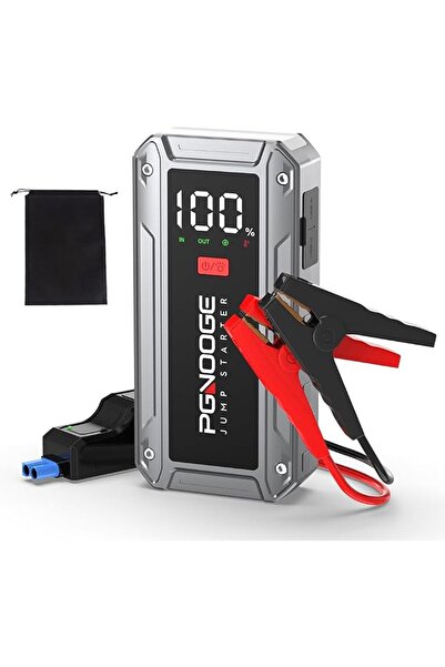PGNOOGE 26800mAh 6000A Car Jump Starter (Up to ALL Gas/10L Diesel), 12V Car B...