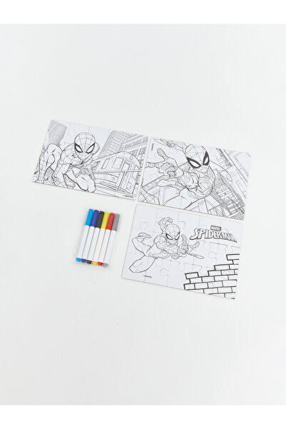 LC Waikiki Set de puzzle și colorat cu licență Spider-Man