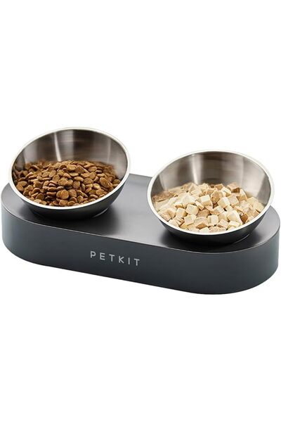 Petkit وعاء طعام مائل من الفولاذ المقاوم للصدأ من CYBERTAIL، أوعية طعام وتغذي...