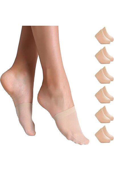 GENERAL Yilanmy Toe Topper Socks Women 6 Pairs, No Show Liner Half Socks Seam...