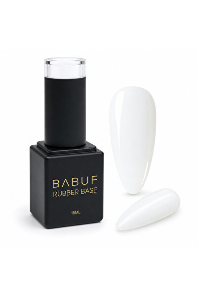BABUF Baza Rubber Alb Lăptos BABUF, RB37, 15 ml