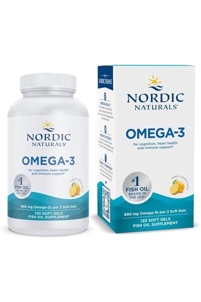 Nordic Naturals Omega-3 Lemon 120 Soft Gels (690 mg)