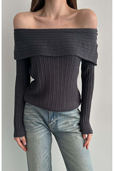 My Blog Smoked Color Thin Madonna Collar Sweater - 2Y241036