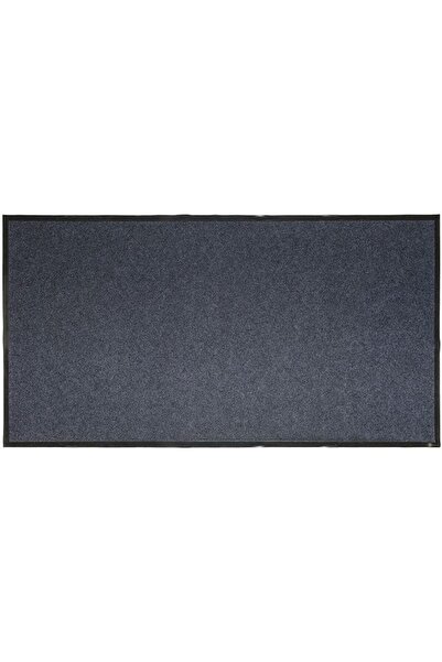 Luance Rectangular Non-Slip Door Mat Mottled Grey and Black 80 x 150cm 14729934