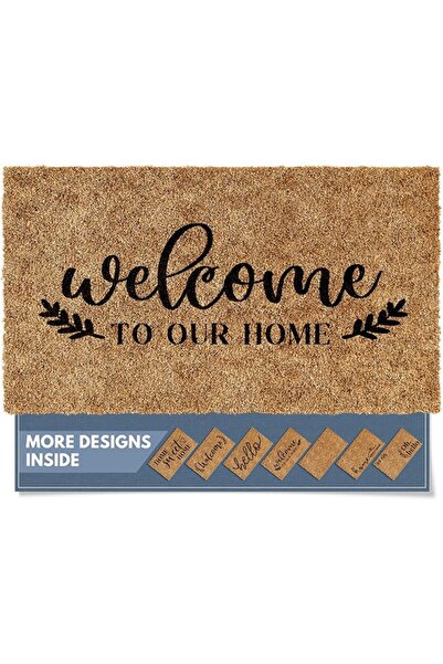 Barnyard Designs ‘Welcome to Our Home’ Doormat Welcome Mat for Outdoors, Larg...