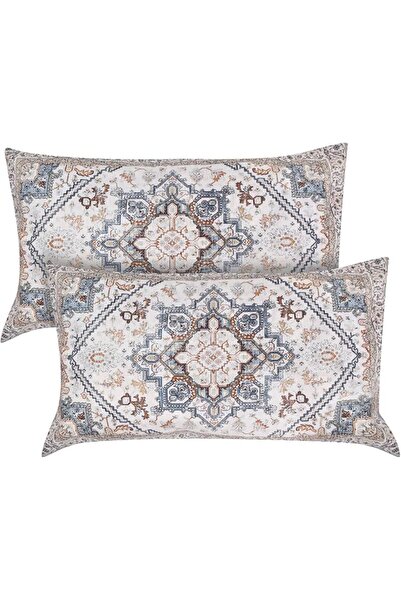 YILANJIN Cushion Covers, Short Plush Pillowcase, Set of 2 Bohemian Style Cush...