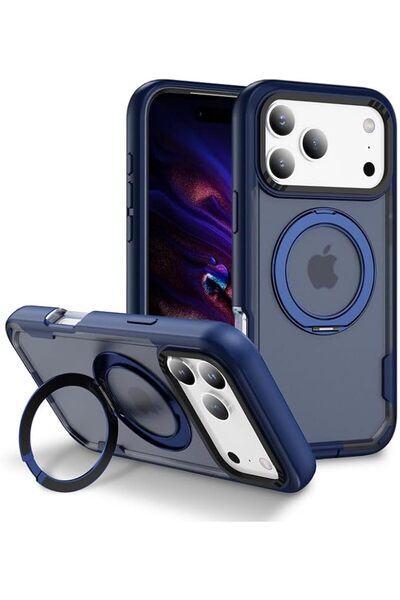 GENERAL Metal Protective Case for iPhone 18 Pro Max from Antrich (Navy Blue)