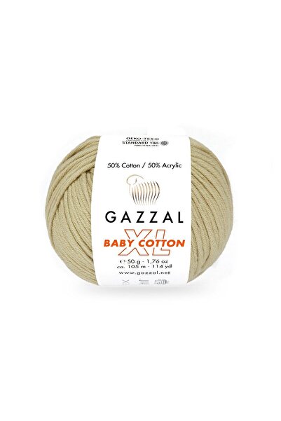 Gazzal Baby Cotton XL 50% Cotton 50% Acrylic – 50 g 105 m Knitting Yarn-3464-...