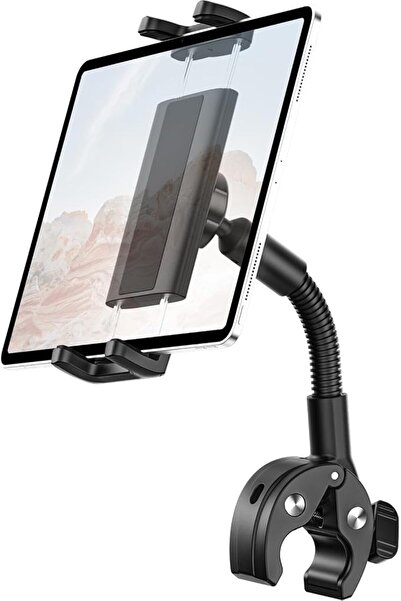 GENERAL Gooseneck Spin Bike Tablet Holder, Tablet Mount for Gym Fitness, Stro...