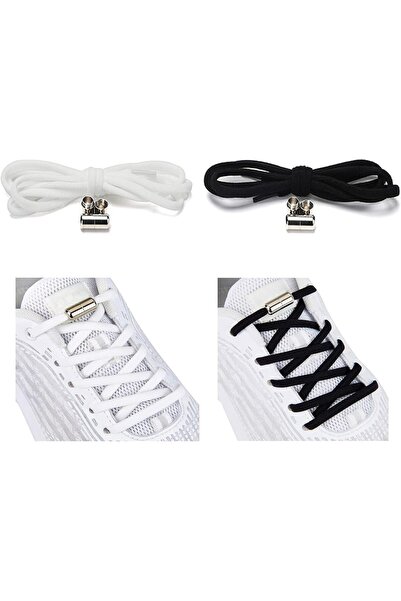 GENERAL 2 Pairs Elastic No Tie Shoe Laces For Adults, Kids, Elderly, Lazy Ela...
