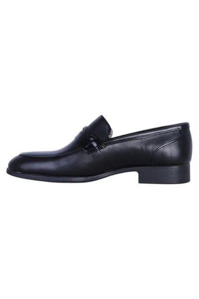 TekYıldız Tek Star 1002 Black Rubber Genuine Leather Men's Classic Shoes