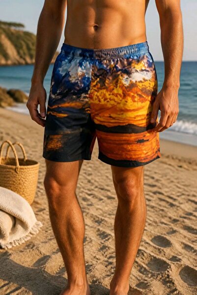 Monalisa Home Gökyüzü Model L Size Unisex Swim Shorts