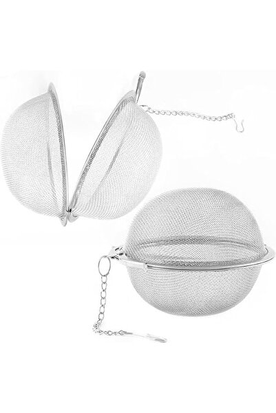 Arabest Stainless Steel Tea Ball Infuser, 2 Pack, 3.54 Inch Diameter Fine Mesh Strainer with Chain f