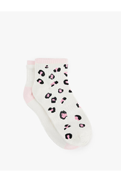 Koton Leopard Patterned 2-Piece Sock Set