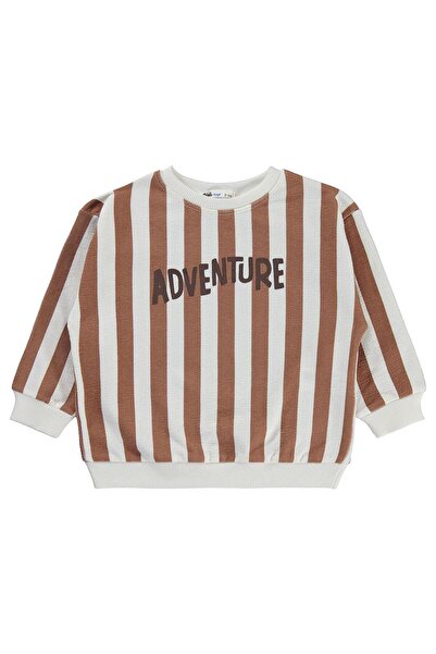 Civil Boys Civil Erkek Çocuk Çizgili Adventure Sweatshirt | Jakarlı Süprem | ...