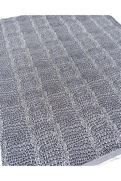 Kumaş Parça Black Gray Patterned Plump Flexible Jacquard Knitted Fabric for C...