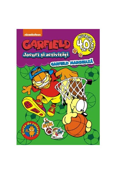 GARFIELD Carte de colorat cu jocuri, activități și autocolante, volumul... 7 ...