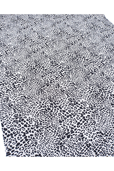 Kumaş Parça Black Gray Patterned Plump Flexible Jacquard Knitted Fabric for C...