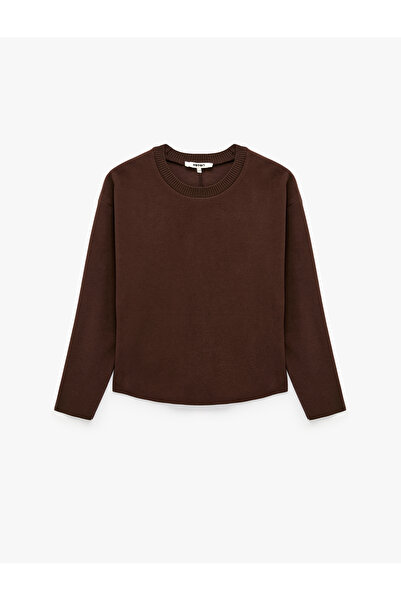 Koton Regular Fit Long Sleeve Crew Neck Basic Sweatshirt