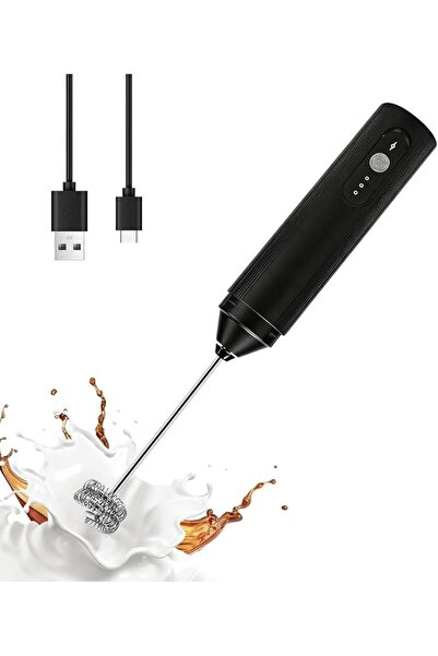 GENERAL 3 Speed USB Rechargeable Handheld Milk Frother, Electric Coffee Foam ...