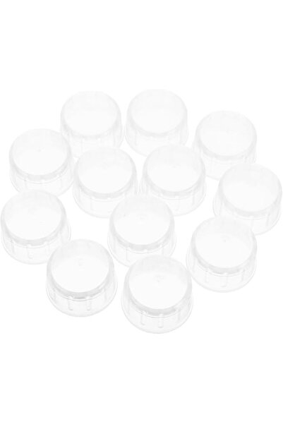 Baluue 12pcs Plastic Shaker Cup Lids Anti- Cup Covers Reusable Milk Tea Shake...
