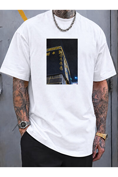 Wonder of U Architectural Cityscape Graphic Men's Cotton Crew Neck T-Shirt