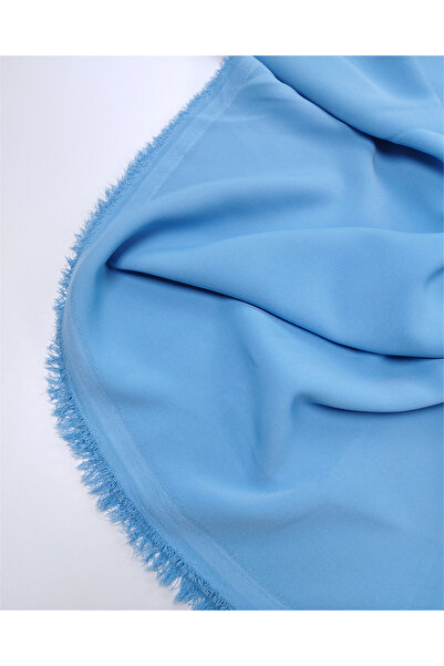 Kumaş Parça Light Blue Color 175Gr/M2 Draped Soft Varna Crepe Fabric for Dres...