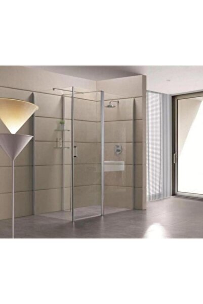 ROMSTAL Cabină de duș walk-in, Romstal, Zeya Ascot, dreptunghiulară, sticlă s...