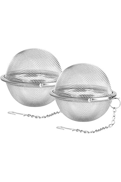 Arabest Stainless Steel Tea Ball Infuser, 2 Pack, 3.54 Inch Diameter Fine Mes...