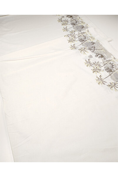 Kumaş Parça Ecru Color Skirt Gray Yellow Waterway Cotton Linen Woven Fabric f...