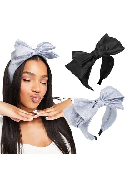 ASKIND Bow Headbands For Women, 2 Pcs Knotted Headband, Non-Slip Hairband Ela...