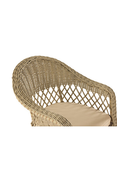 Tu Tienda PATARA 4 SANDALYE+YUVARLAK MASA(100X100) BAHÇE BALKON MUTFAK MASA TAKIMI