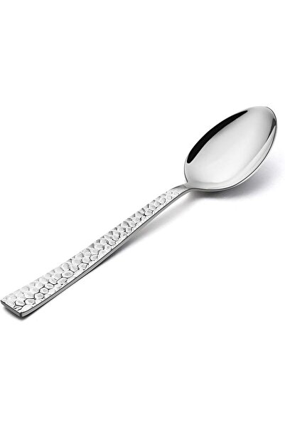 GENERAL E-far Teaspoon Set of 12, 6.7 Inch Hammered Stainless Steel Spoons fo...