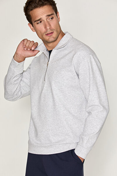 GRIMELANGE Laurent Men's Half-Zip Grimelange Sweatshirt