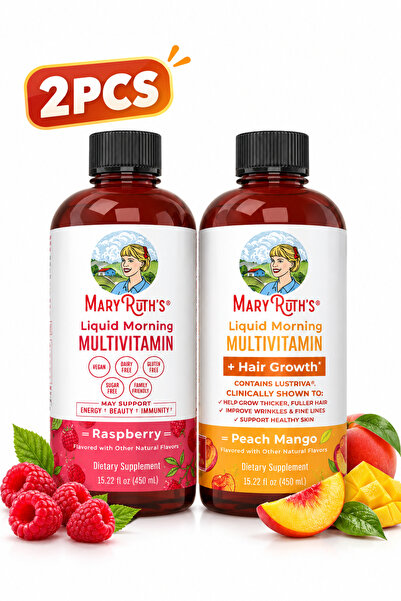 Maryruth's Mary Roth Liquid Vitamins and Hair Support Kit-(2-Pack) 450*2ml