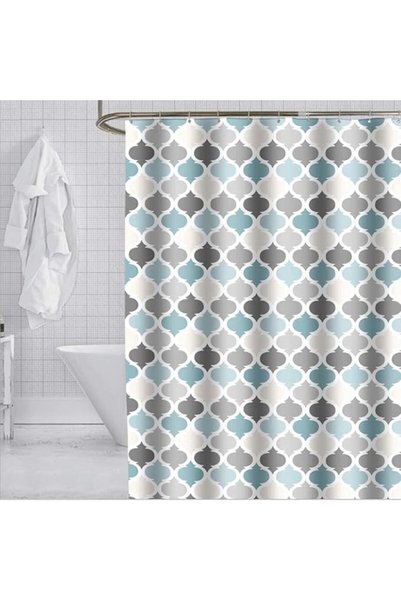 KASTWAVE Shower Curtain Waterproof Mould Proof, Waterproof Polyester Fabric, ...