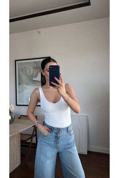 sinem kıvanç YUMUŞAK DOKULU BODYSUİT