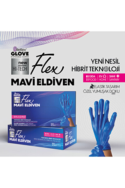 Flex Hi-Tech TPE Hibrit Tek Kullanımlık Eldiven 100’lü 20 Paket