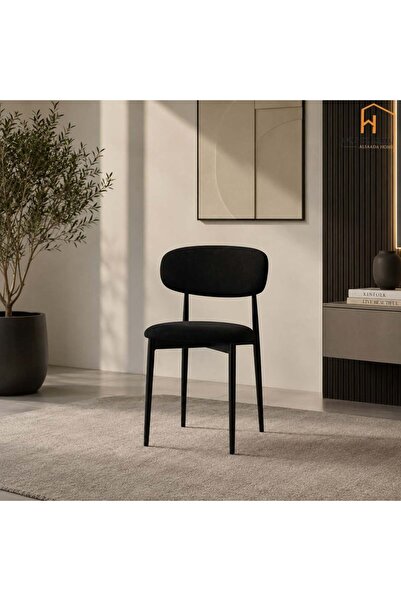 Al Saada Home كرسي قماش مفرد 50x54x80 سم - أسود