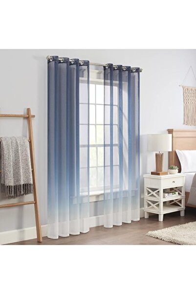 Eclipse Curtains Ines Printed Ombre Textured Light Filtering Grommet Window C...