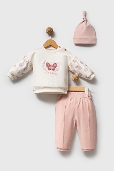 hhoneybaby طقم أطفال مكون من قطعتين مصنوع من القطن العضوي بنسبة 100% على شكل ...