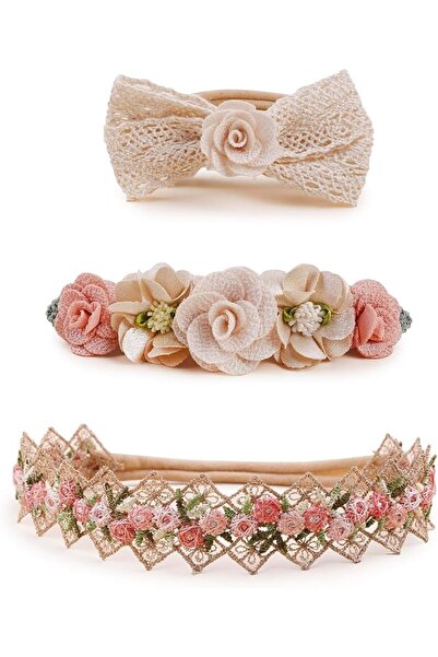 KASTWAVE Soft Nylon Baby Girl Headbands for Newborns, Infants & Toddlers – 3p...