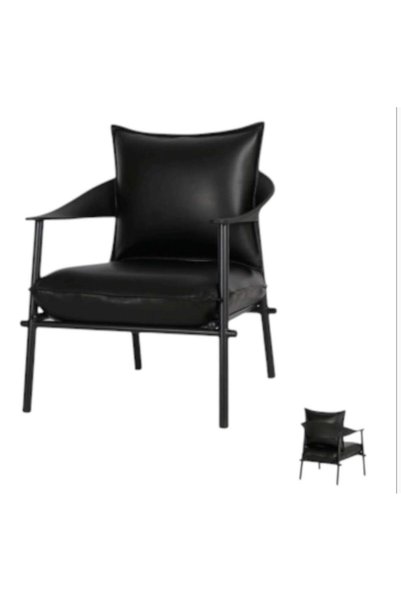on home Single fixed chair - Black