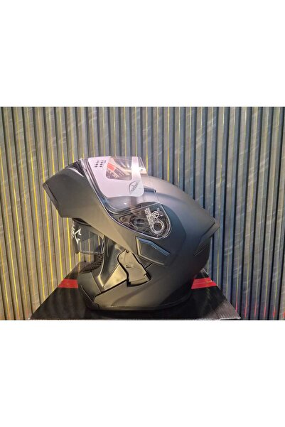 RS2 JK902 MAT SİYAH ÇENE AÇILIR MOTOSİKLET KASKI (ECE BELGELİ)